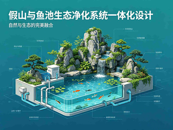 假山与鱼池生态净化系统一体化设计成为庭院景观新趋势
