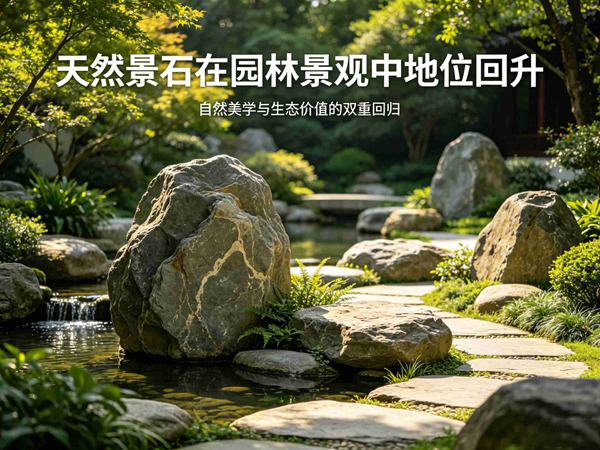 天然景石在园林景观中地位回升,仿石人造材料热度下降