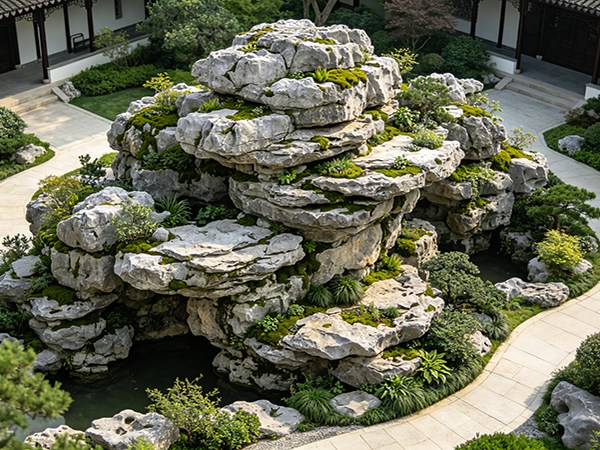 文旅与地产景观项目拉动大型假山工程需求,定制化叠石成核心竞争力